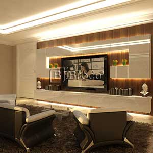 Broco Modern Living Room Cabinetry System