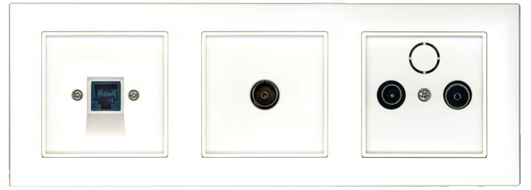 Broco Plano Slim Line Series - triple gang